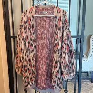 Anthropologie Multicolor Leopard Cardigan